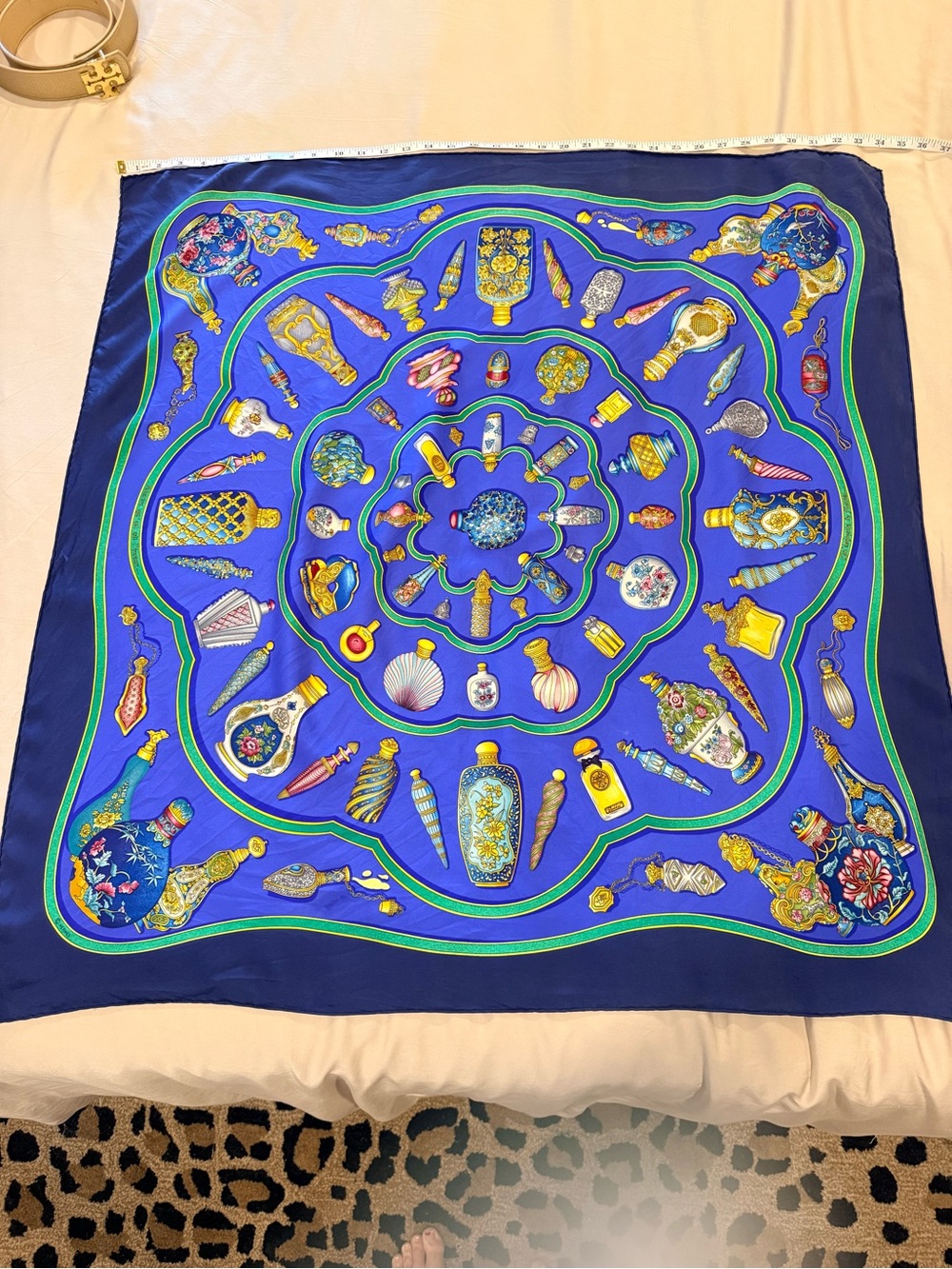 Hermes Qu’importe Le Flacon Silk Scarf - Picture 2 of 9